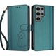 thumbnail image 3 of Funda Cartera Trébol para Samsung Galaxy S23 Ultra con Ranuras Tarjetas y Carga Inalámbrica Verde oscuro, 3 of 6