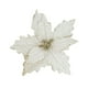 thumbnail image 2 of Flores Artificiales Colgantes De Flores Navideñas Con Purpurina Para Ramos De Interior Del Hogar Blanco, 2 of 3