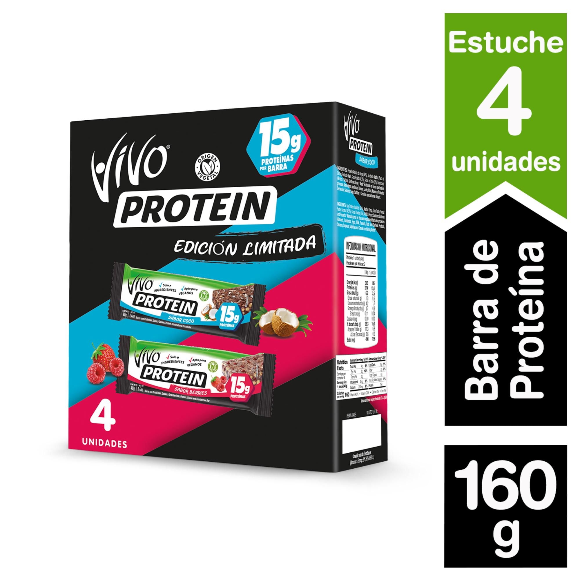 Barra Protein Mix Veganas 160 g Vivo