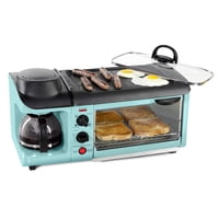 Cafetera Breakfast Station Nostalgia 3 En 1 Y Horno A La Plancha