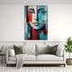 thumbnail image 2 of Cuadro moderno rostro con flores 75x100 cm, 2 of 3