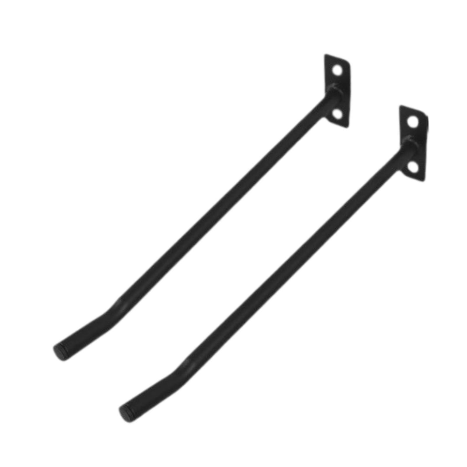 Ioensy - Soporte De Pared Para Pelotas De Ejercicio, Gancho De Almacenamiento Para Pelotas De Yoga, Suministros De Limpieza, 2 Unidades, Color Negro