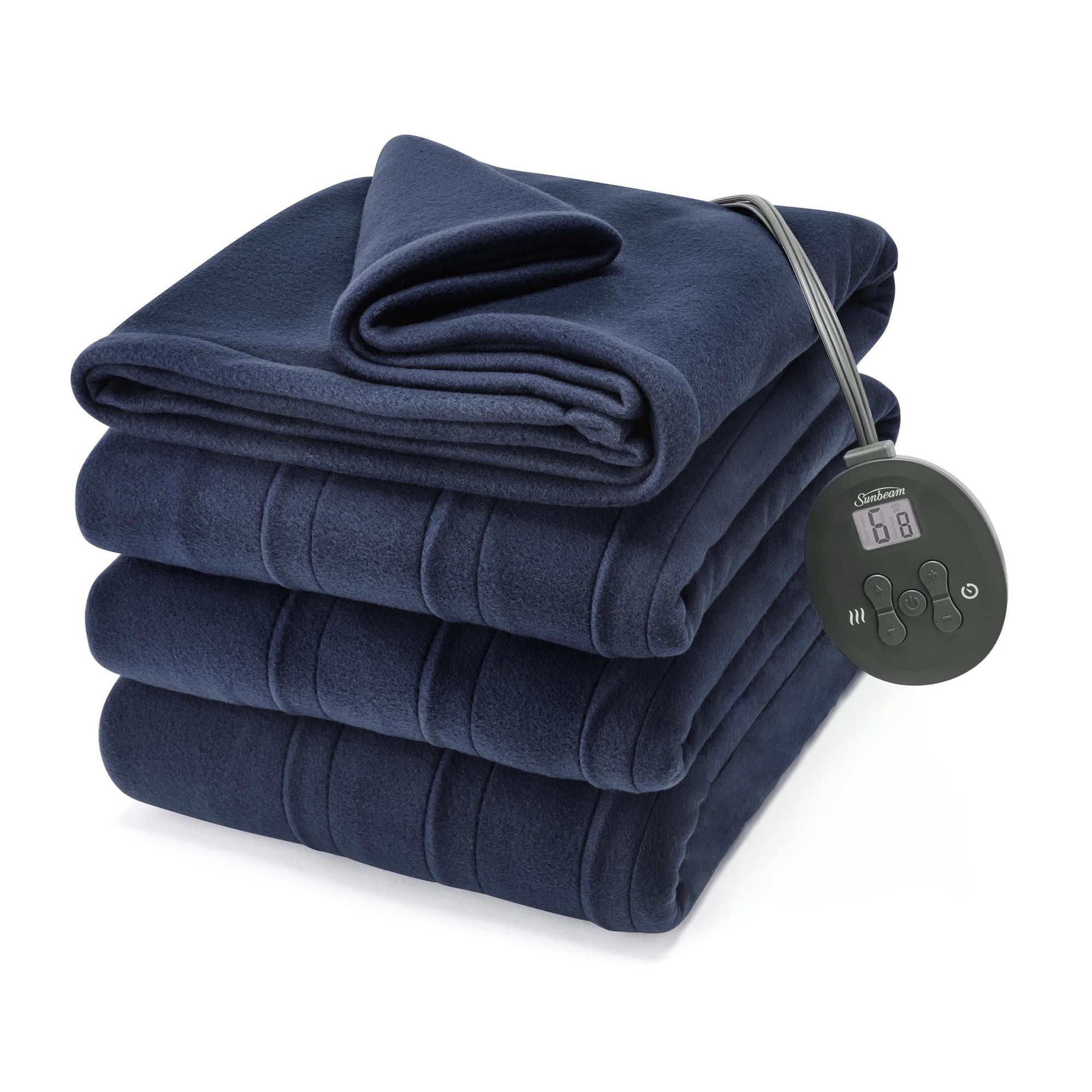 Manta Térmica Eléctrica Sunbeam Royal Ultra Fleece Indigo Blue