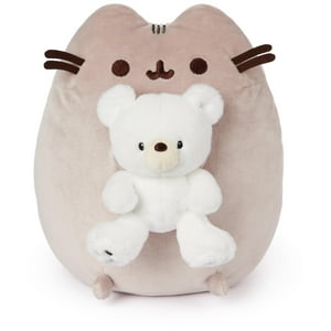 Peluche Gund Pusheen Con Oso Kai Para Niños Mayores De 8 Años, Color Gris