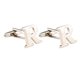 thumbnail image 5 of mancuernas iniciales de bronce para hombre carta camisa de negocios gemelos enlace regalo de boda r, 5 of 5