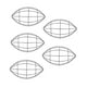 thumbnail image 1 of 5x Corona De Fútbol Con Forma De Corona Para Decoración Al Aire Libre, Marco De Alambre Para Jardín, Halloween, 1 of 3