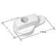 thumbnail image 2 of Pestillo para puerta mosquitera Andersen blanco para puerta corrediza de patio abatible, 2 of 3