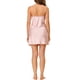 thumbnail image 3 of INSPIRE CHIC Vestido de Dormir Mini de Satén para Mujer con Encaje, Camisón con Almohadillas Incorporadas y Tirantes Ajustables M Rosa, 3 of 7