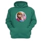 thumbnail image 1 of Polerón Canguro Elsa Y Anna Verde Aguamarina Talla S Unisex, 1 of 1
