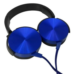 Genérico - Audifono Extra Bass Microfono 3.5 Mm Plug Estereo Azul