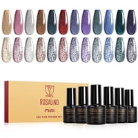 Set De Esmaltes De Uñas En Gel Con Purpurina Rosalind Reflective 12 Colores