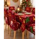 thumbnail image 1 of Mantel Navideño Rojo y 6 Fundas para Sillas 7 Pzs, 1 of 6