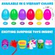thumbnail image 2 of Paquete de 100 huevos de Pascua de plástico con juguetes en el interior para jirafas infantiles, 2 of 6