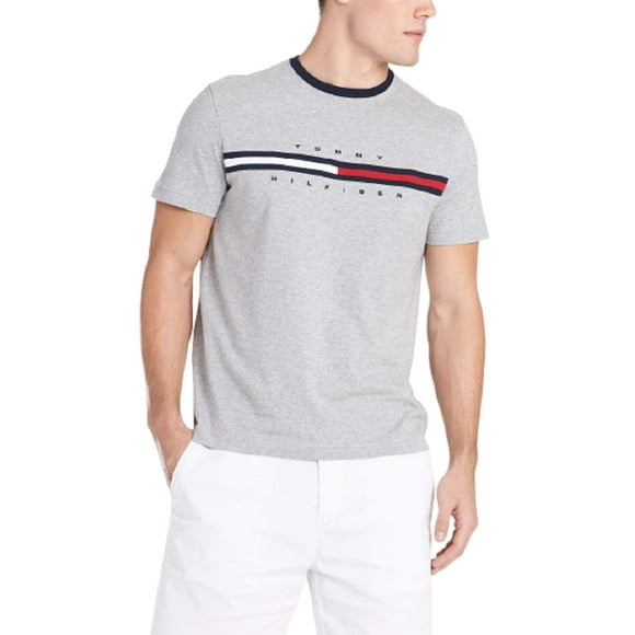 Camiseta con el logotipo de Tommy Hilfiger para hombre en color gris medio HEA - XL