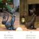 thumbnail image 5 of Escultura REYISO Gato con Luz Solar para Jardín – Bronce Antiguo, 5 of 8