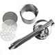 thumbnail image 2 of Set, Potato Ricers, Heavy Duty Stainless Steel Potato Masher, Press And Mash Kitchen Utensil, Garlic Presser, For Vegetable, Fruit, Kitchen Gadgets, Kitchen Stuff, Kitchen Accessories, Home Kitchen It, 2 of 2
