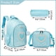 thumbnail image 2 of Meetbelify School Backpacks for Elementary Primary Girls with Lunch Bag and Pencil Case, 2 of 3