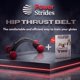 thumbnail image 2 of Cinturón de empuje de cadera PowerStrides para mancuernas, gimnasio en casa, 2 of 9
