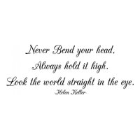 Rienda Libre Graphics - Decomural Look The World In The Eye Helen Keller Ws-44086