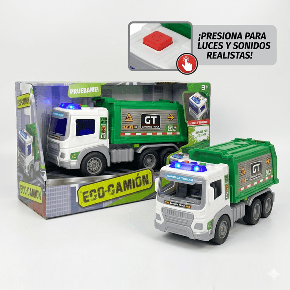 Juguete Camión Recolector Basura 1:16 Luces Sonidos - Toyng