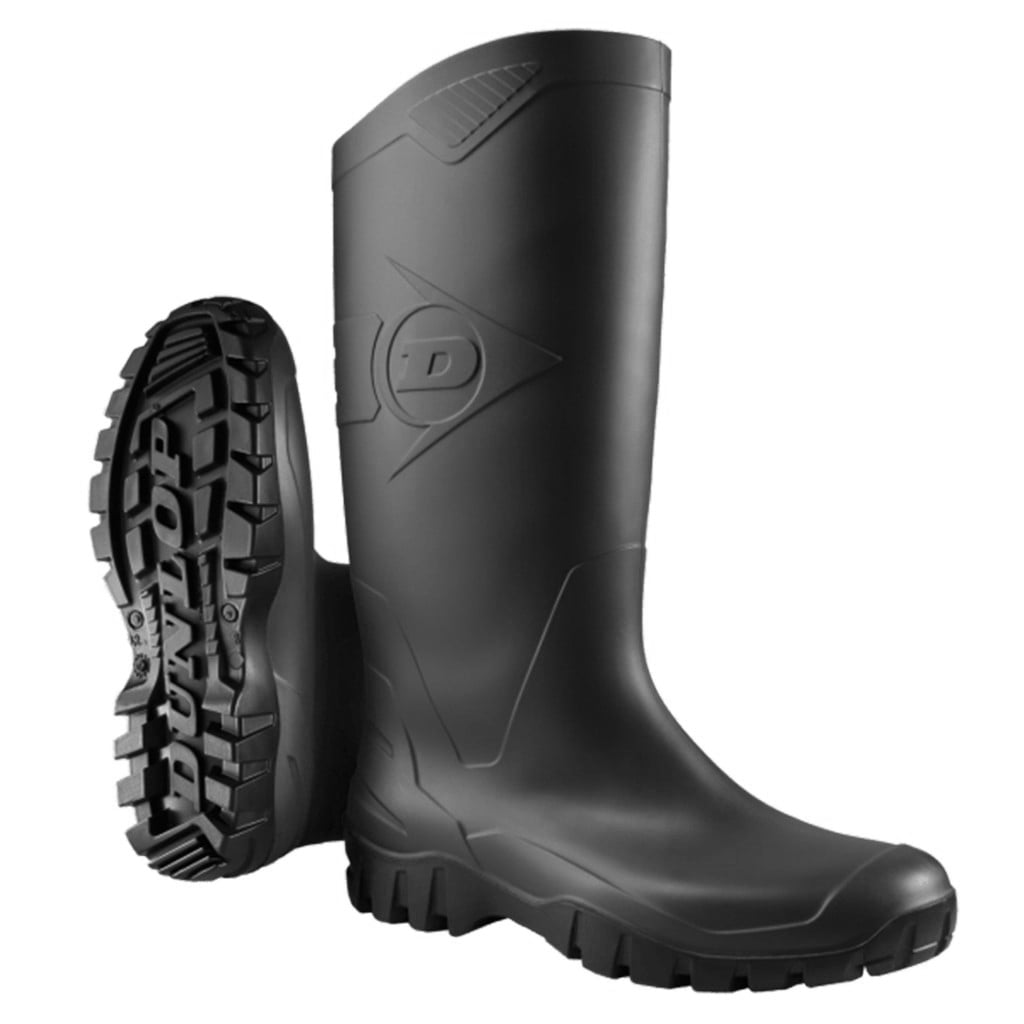 Bota Para Lluvia Dunlop Dane Negra Talla 44