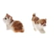 thumbnail image 1 of 2 piezas precioso realista gato real de piel peluda animal decoración del hogar embroma los regalos, 1 of 5