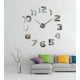 thumbnail image 3 of Reloj Para Pared 3D Grande Plateado Gran Diseño Moderno Jhn, 3 of 3