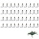 thumbnail image 1 of Espaciadores koofull 20x20x10 mm en forma de L - 40 unidades con tornillos, 1 of 7