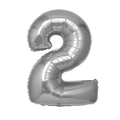 Globo Metalizado 40"" Plateado #2 Party Express