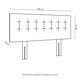 thumbnail image 4 of Respaldo Botone Pu 1,5 Plaza Chocolate, 4 of 4