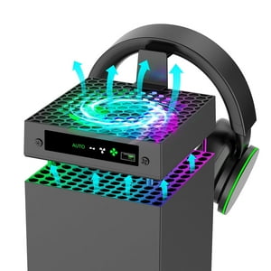 Ventilador De Enfriamiento Aaronmei Xbox Series X Rgb Negro