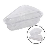 Genérica - Envase Triangular Tortas Transparente 16X12X6 Pack 100 Unidades Postres