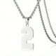 thumbnail image 1 of 1pc Stylish Stainless Steel Men's Athletes Number Pendant Necklace - Perfect for Baseball, Basketball, and Football Teams - Long Chain Necklace with Sports Number - Ideal Gift for Boys, 1 of 5
