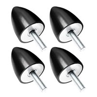 Magideal - 4X Amortiguadores De Goma, Aisladores De Vibración De Goma, Antivibración, Vibración Silenciosa, Almohadilla De Choque De Montaje De Goma Cónica Para 30M X 30M M8