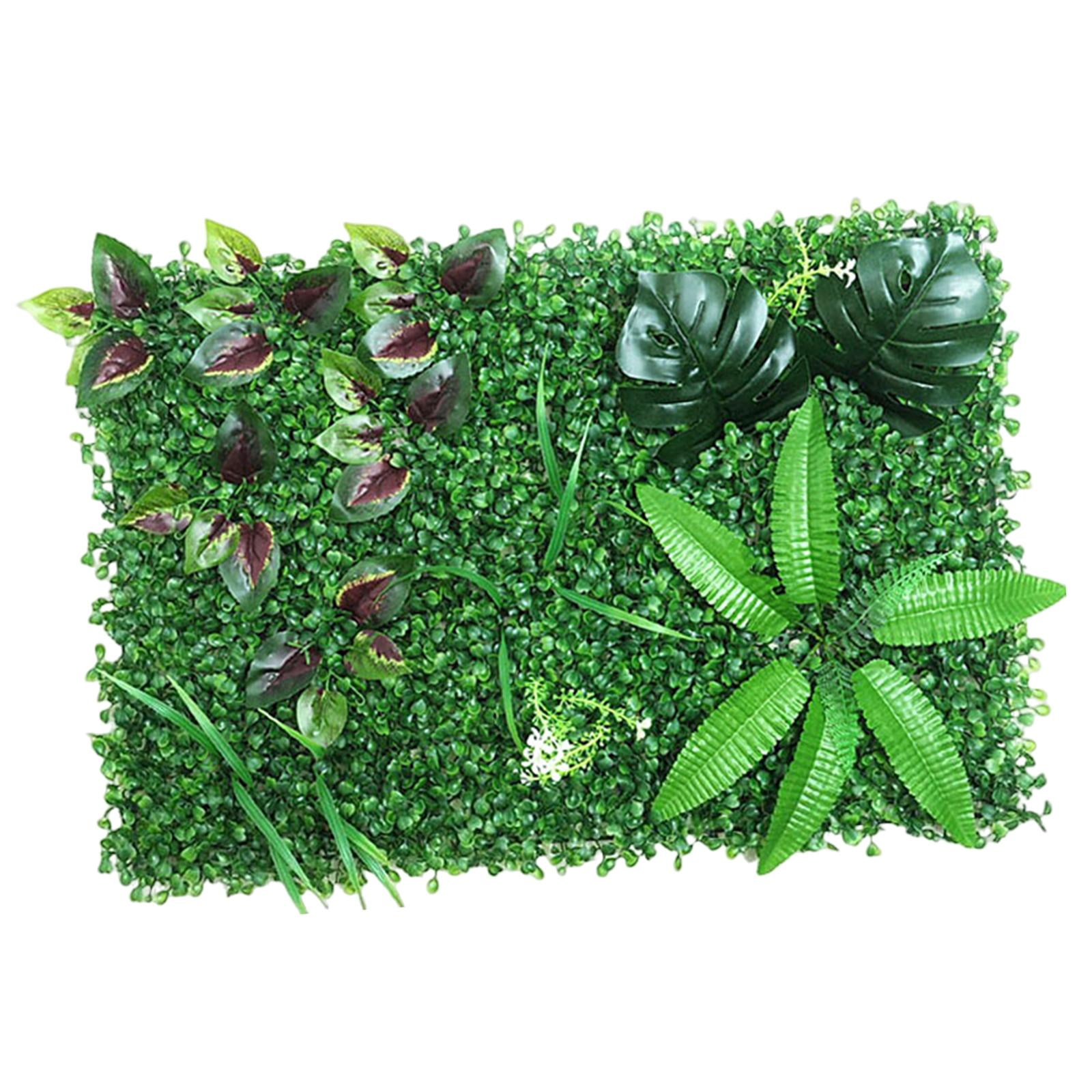 Bothyi - Plantas Artificiales Pared Topiary Pared Verde Estera Pared Telón De Fondo Decoración 40x60cm Styled