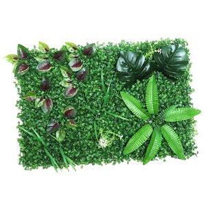 Bothyi - Plantas Artificiales Pared Topiary Pared Verde Estera Pared Telón De Fondo Decoración 40X60Cm Styled