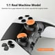 thumbnail image 4 of Kit de tapas metálicas para joysticks y botones traseros compatibles con el mando Edge de PS5 - Cubierta de seta para palanca de pulgar, palanca basculante 3D-Negro Morado, 4 of 6