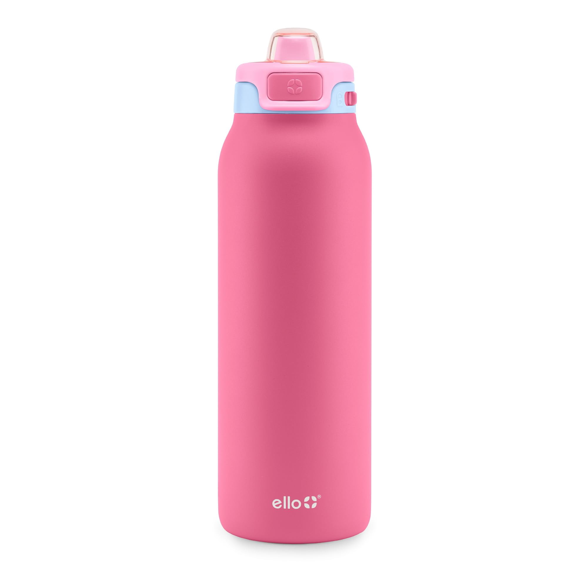 Botella De Agua Ello Pop & Fill De Acero Inoxidable, 946 Ml, Color Cereza