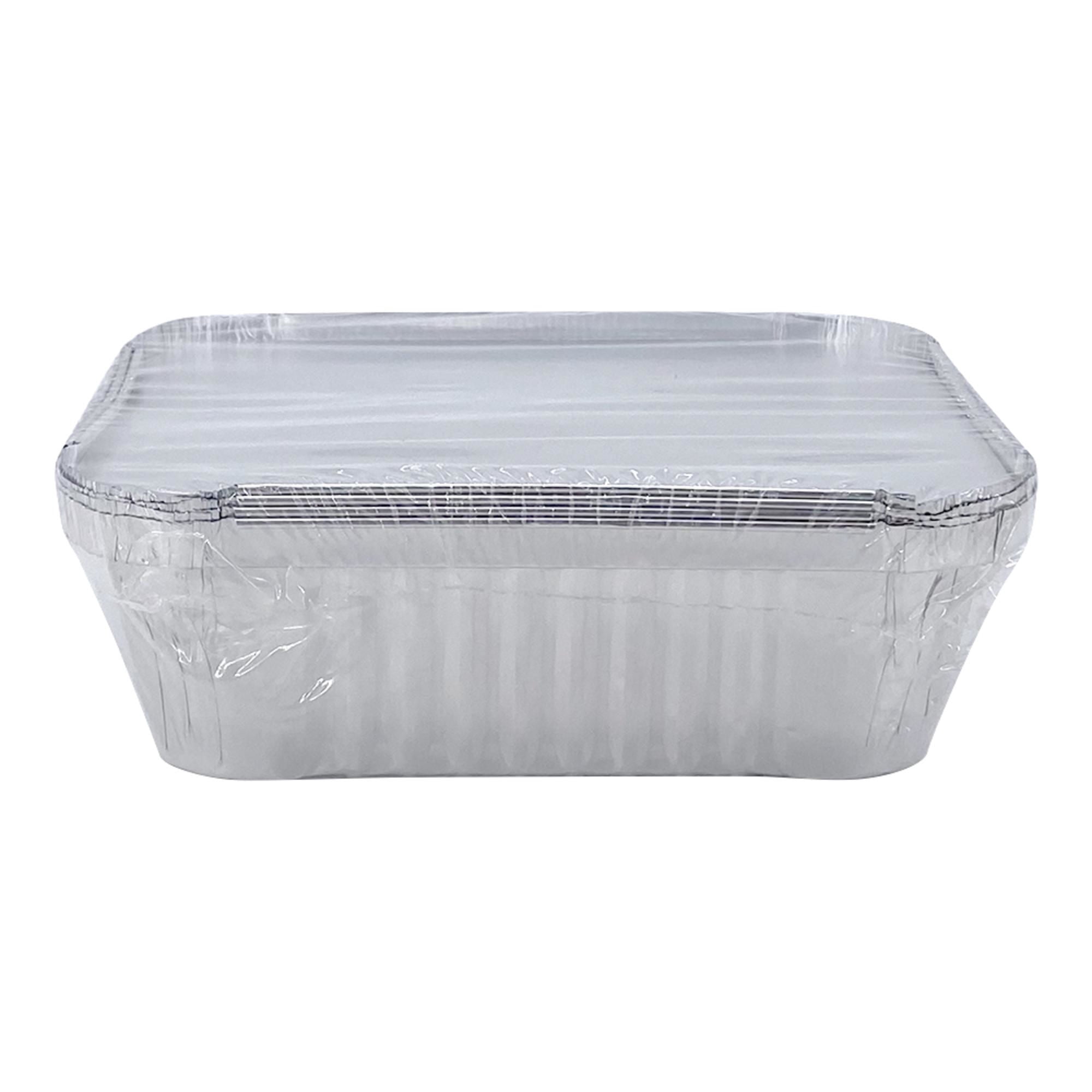 Fuente De Aluminio Con Tapa 600ml 4 Piezas Haus