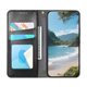 thumbnail image 2 of Funda tipo cartera para Samsung Galaxy S25 Ultra de piel con cierre magnético, ranuras para tarjetas y correa para la muñeca Negro, 2 of 6