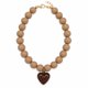 thumbnail image 2 of Collar Chicle Chunky De Cuentas Grandes Corazón Unisex beige 22, 2 of 3