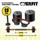 thumbnail image 2 of Set Mancuernas + Barra + Kettlebell Unibles Overfit 15kg, 2 of 10