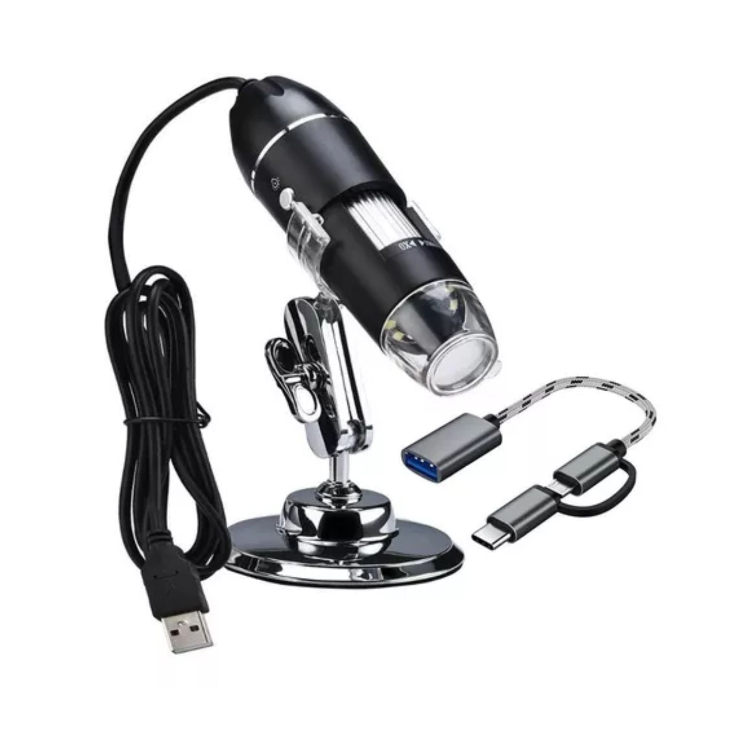 Importclick - Microscopio Digital Usb 1600x Cámara 8 Leds Pc