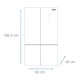 thumbnail image 4 of Refrigerador Mabe Side by Side No Frost / MTC442LKRSS0 415 Litros, 4 of 9