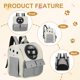 thumbnail image 4 of Uxcell 1Pcs 14.17" Mochila para Mascotas Ventilada de Tela Oxford para Perros Gatos Animales Pequeños 13.39" Gris Diseñada para Senderismo Camping, 4 of 7