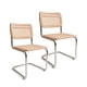 thumbnail image 1 of Pack 2 Sillas Para Comedor Cocina Ratán Madera Moderna Respaldo Breuer Naturales, 1 of 8