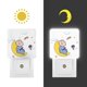 thumbnail image 3 of Harold y el Lápiz Morado Luz nocturna LED con sensor de anochecer a amanecer para dormitorio, baño, pasillo, escaleras - Lámpara LED nocturna de enchufe, 0.5W - 1 pieza, 3 of 6