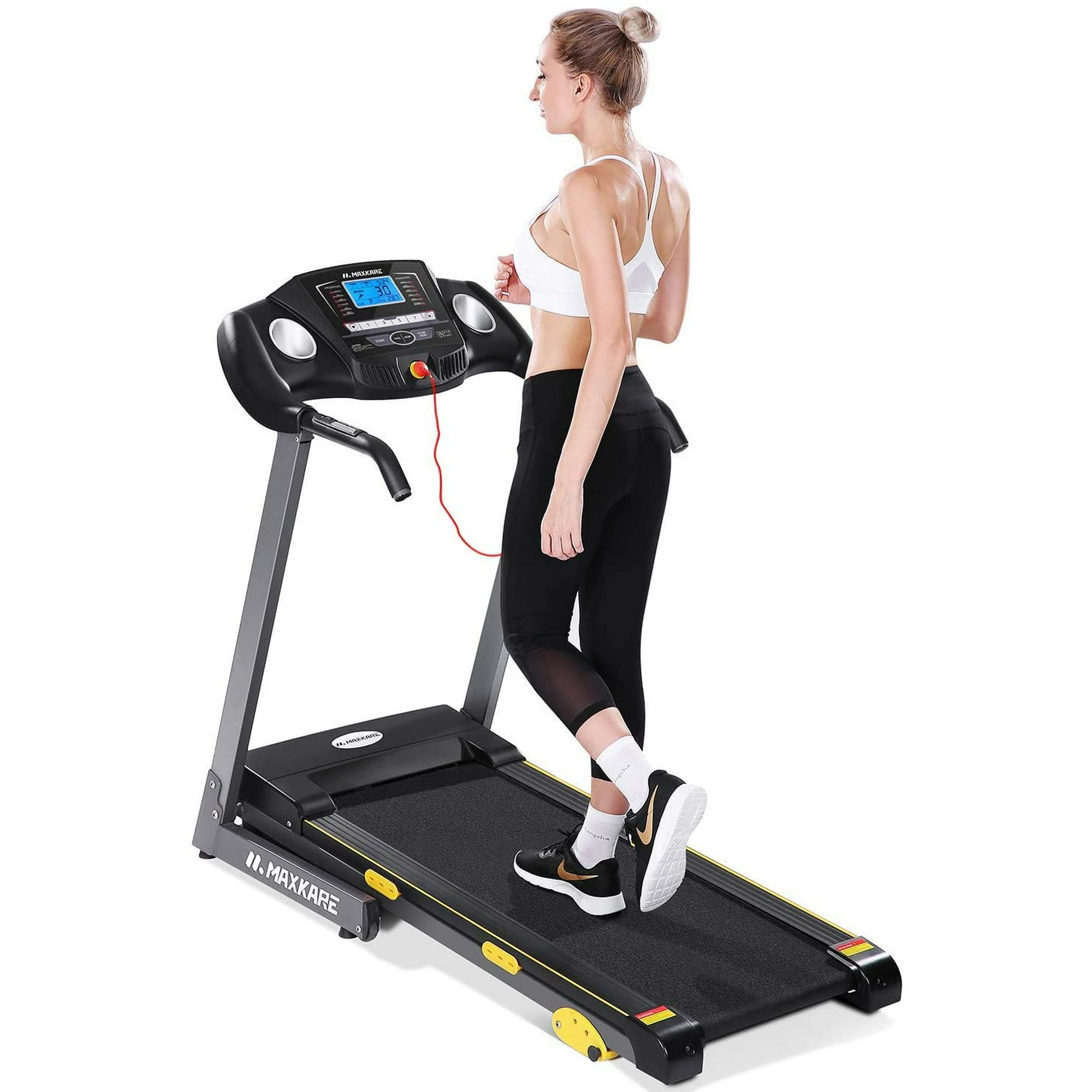 Inaltum Fitness - Trotadora Eléctrica Maxkare Home Deluxe Negra