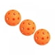thumbnail image 1 of Pelotas de Pickleball de 40 hoyos para interiores, color naranja brillante, paquete de 3, tamaño reglamentario USAPA, ideal para un juego de Pickleball., 1 of 5