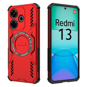 Funda Foxdock Para Xiaomi Redmi 13 4G , Magnética, Resistente A Golpes, Con Soporte, Unisex, Carga Inalámbrica